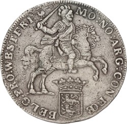 Dukaton of Zilveren Rijder. West-Friesland. 1742. VF.