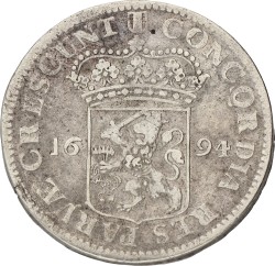 Zilveren Dukaat. Holland. 1694. F.