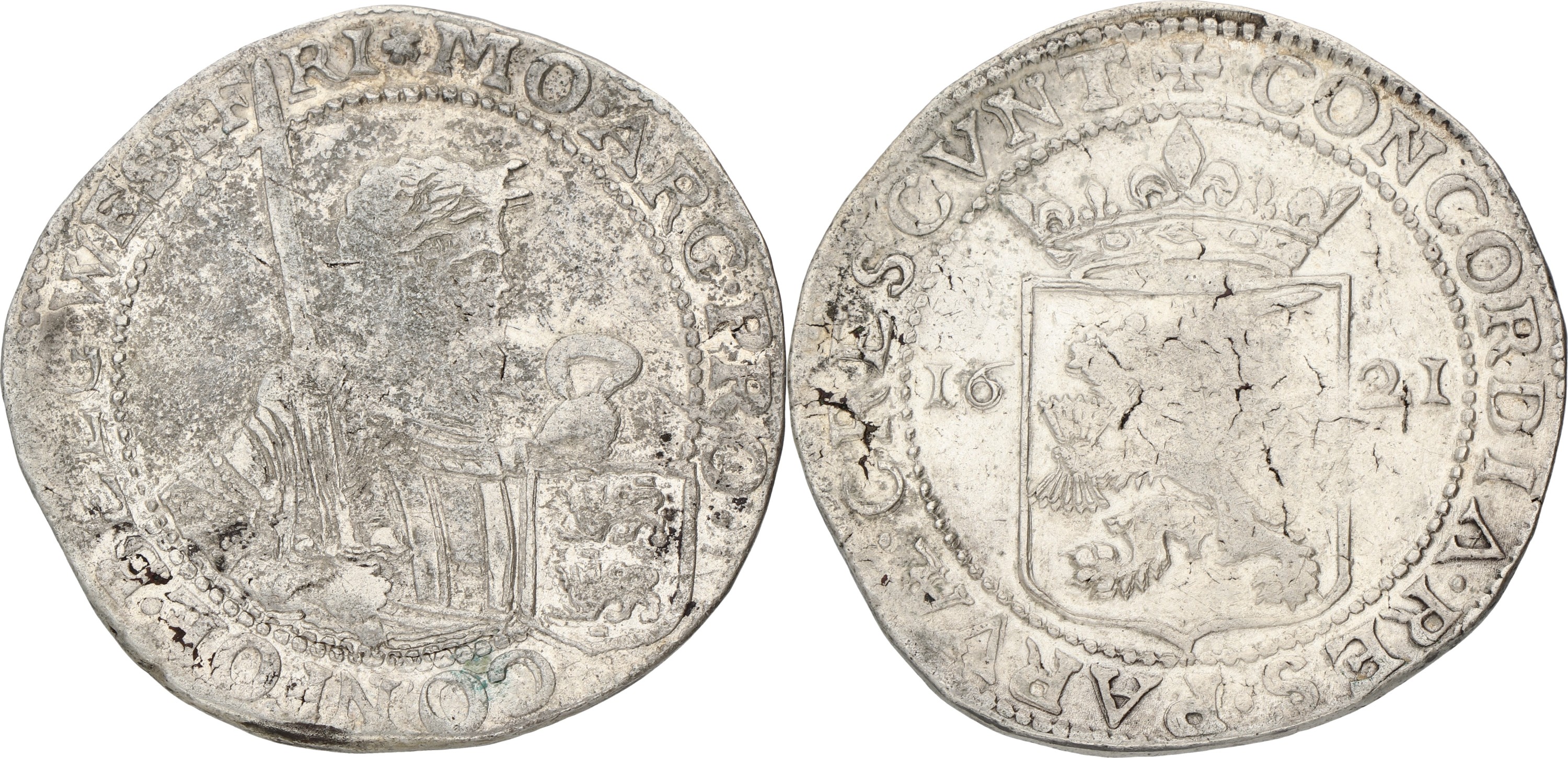Nederlandse Rijksdaalder. West-Friesland. 1621. F.