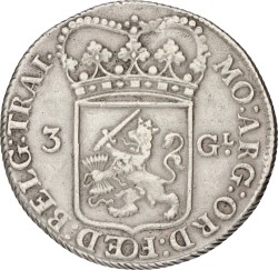 3 Gulden - generaliteits. Utrecht. 1794. VF