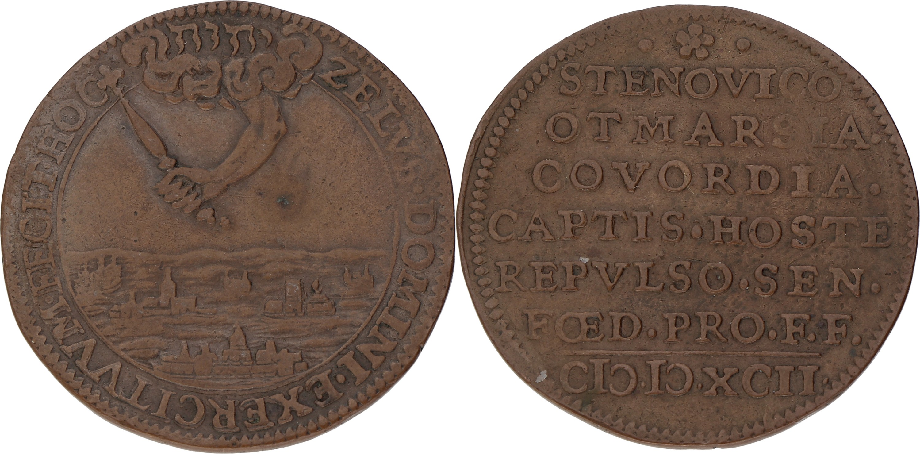 Noordelijke Nederlanden. Dordrecht. 1592. Verovering van Steenwijk, Oostmarsum en Coevorden door Maurits. VF / XF.