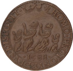 Noordelijke Nederlanden. Dordrecht. 1588. De Spaanse armada verslagen. VF +.