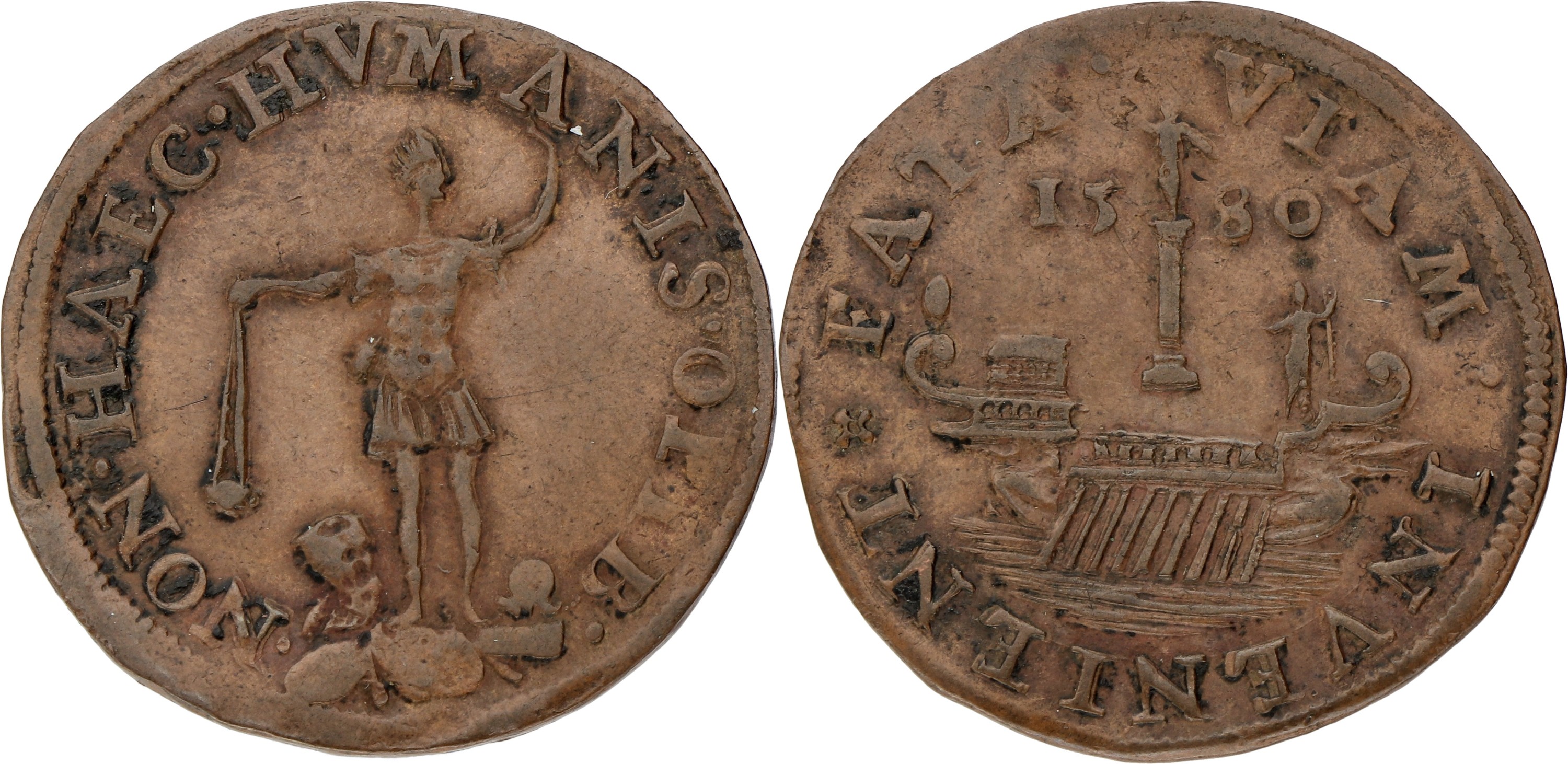 Noordelijke Nederlanden. Dordrecht. 1580. God beschermt de Staten. VF.
