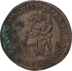 Noordelijke Nederlanden. Dordrecht. 1585. Overgave van Antwerpen en Nijmegen - Ondersteuning door koningin Elizabeth. VF.
