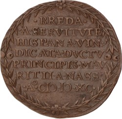 Noordelijke Nederlanden. Dordrecht. 1590. Inname van Breda. XF +.