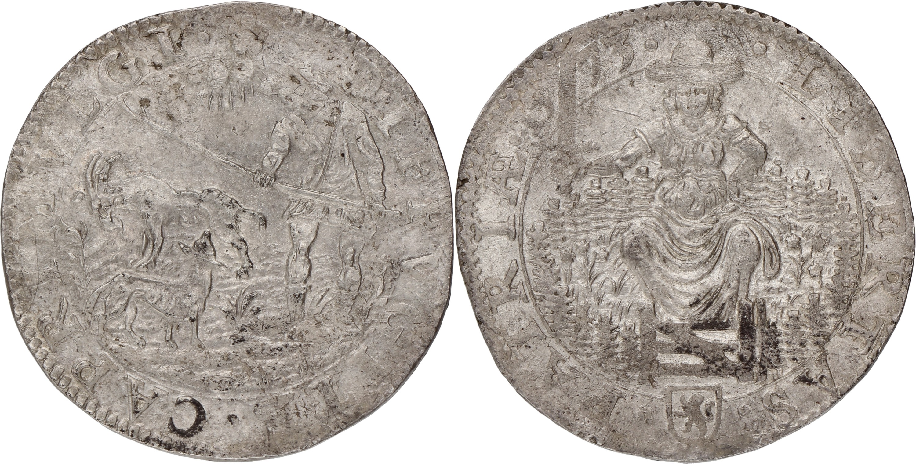 Noordelijke Nederlanden. Dordrecht. 1573. Het verjagen van de Spanjaarden uit Holland en Zeeland - Afslag in zilver. XF.