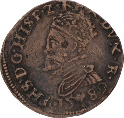 Oord. Brabant. Den Bosch. Philips II. 1598. VF
