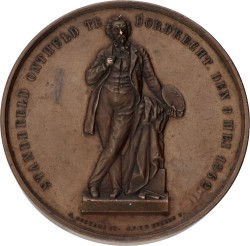 Nederland. Dordrecht. 1862. Standbeeld van schilder Ary Scheffer in Dordrecht. VF / XF.
