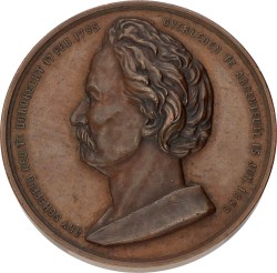 Nederland. Dordrecht. 1862. Standbeeld van schilder Ary Scheffer in Dordrecht. VF / XF.