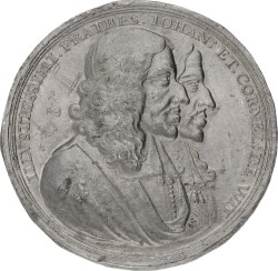 Nederland. Zj (1672) - Later werk. Moord op de gebroeders De Witt te 's-Gravenhage - in lood. XF.