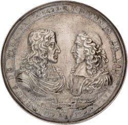Nederland. 1672 - Later werk. Johan en Cornelis de Witt te 's-Gravenhage vermoord. VF +.