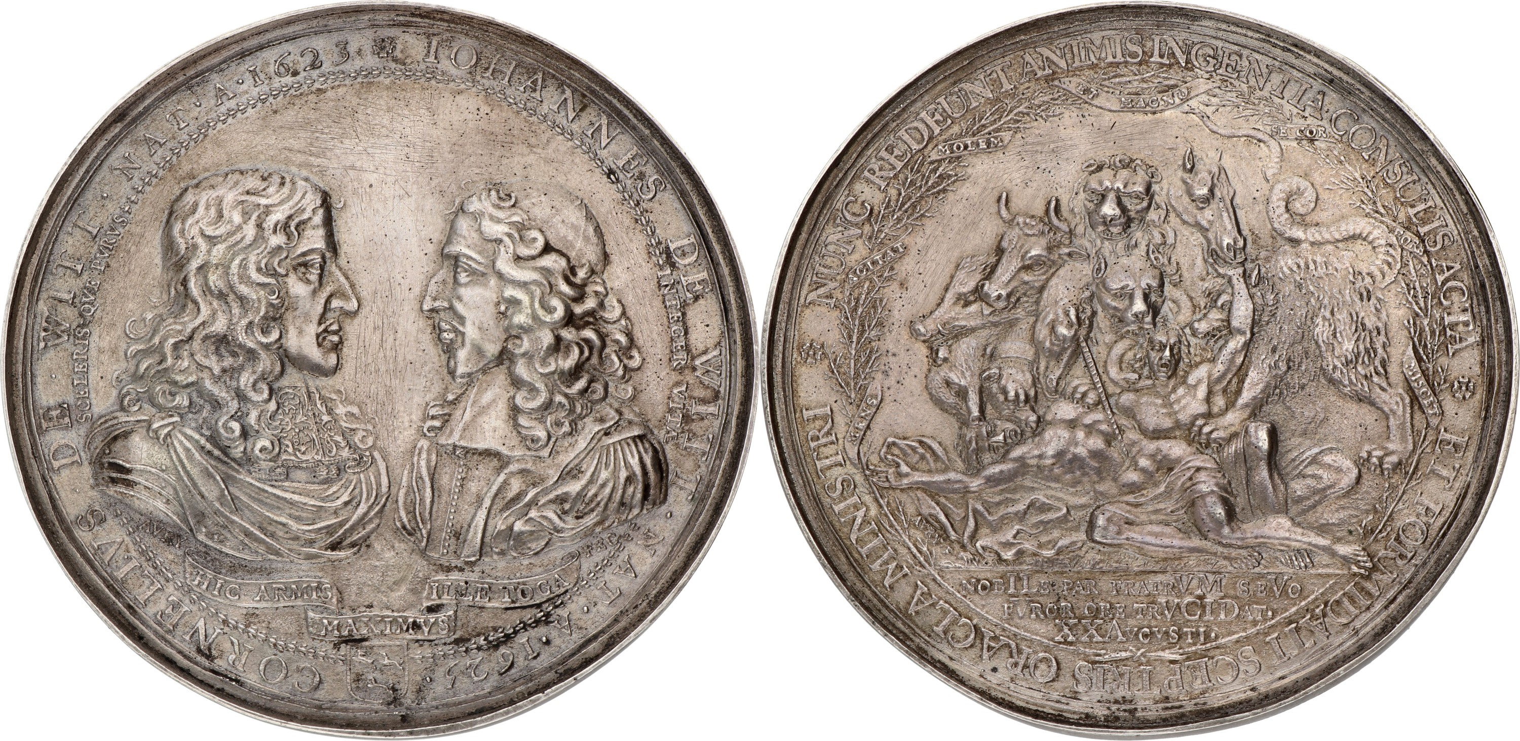 Nederland. 1672 - Later werk. Johan en Cornelis de Witt te 's-Gravenhage vermoord. VF +.