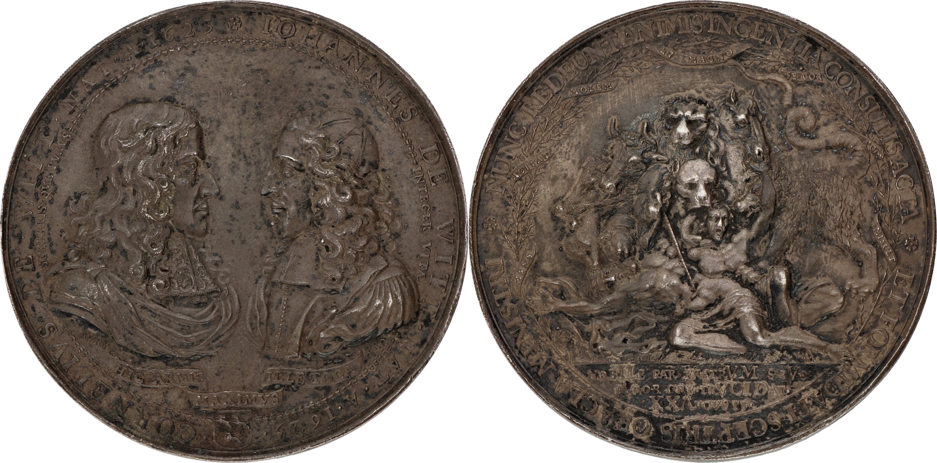 Nederland. 1672. Johan en Cornelis de Witt te 's-Gravenhage vermoord. VF +.