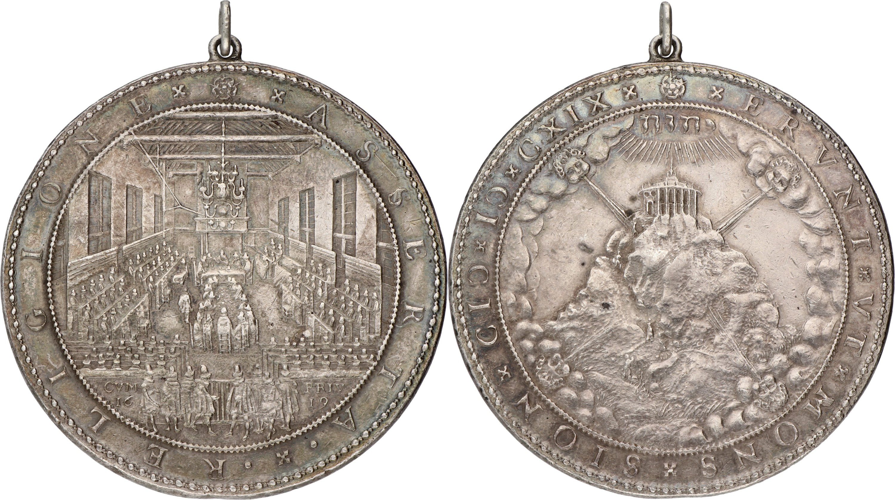 Nederland. Dordrecht. 1619. Synode van Dordrecht, zonder hond. VF / XF