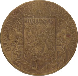 Nederland. 1936. Commissarissen Brandverzekeringmaatschappij Holland van 1859 aan directeur Lotsij. AUnc