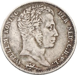 ½ Gulden. Willem I. 1822 Without Michaut. VF