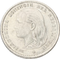 10 Cent. Wilhelmina. 1896. AUnc