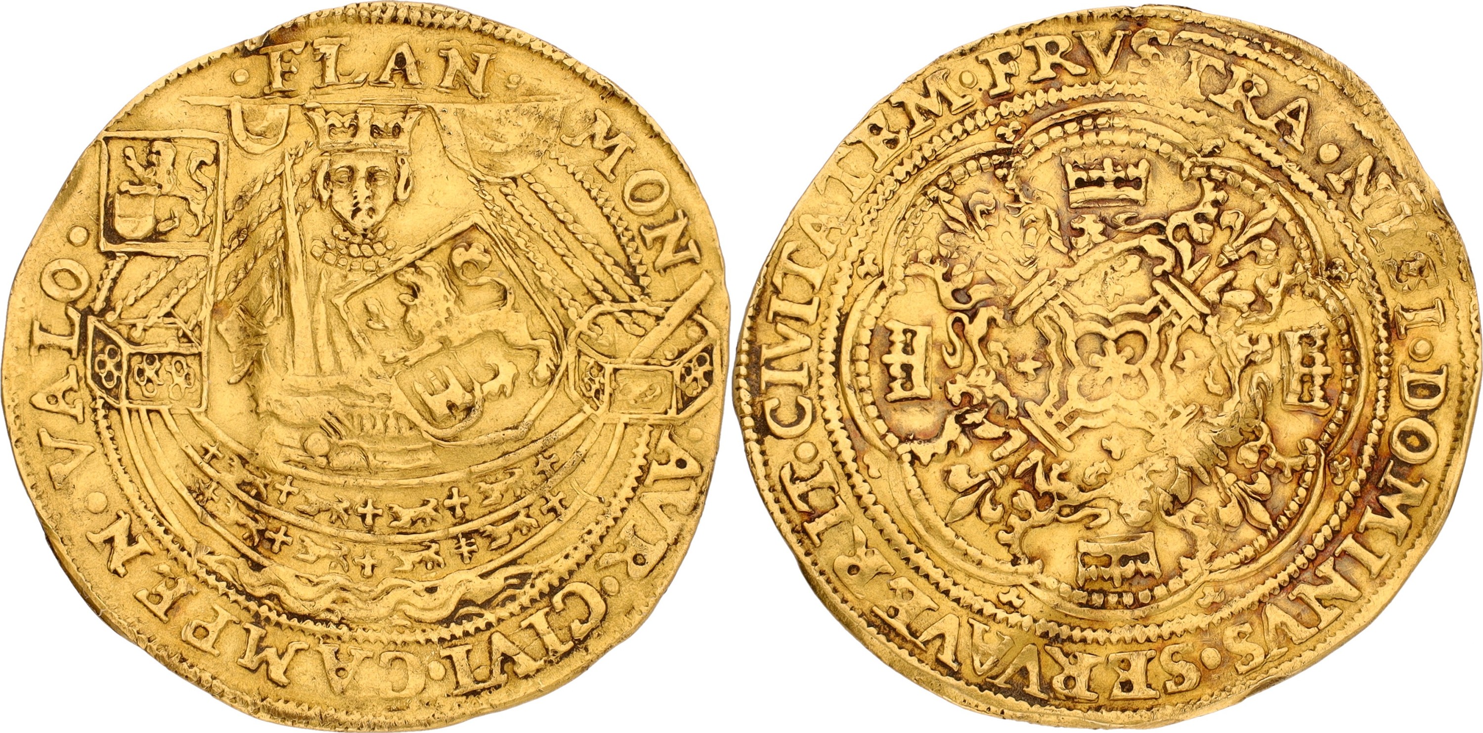 Nobel op Vlaamse muntvoet. Kampen. ND (ca. 1600). VF +