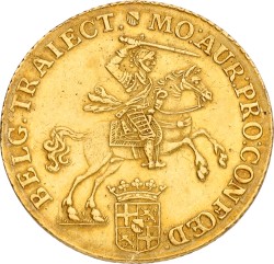 Gouden rijder van 14 gulden. Utrecht. 1751. VF +