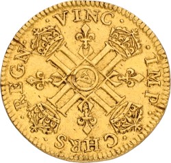 France. Kingdom. Louis XIII. ½ Louis d'Or. 1641 A. VF / XF
