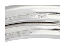 Bron 14K witgouden ring bezet met ca. 0.49 ct. diamanten 