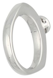 14K witgouden ring bezet met ca. 0.75 ct. diamant