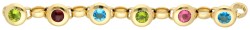 Tamara Comolli 18K geelgouden armband met topaas, toermalijn, peridot en granaat