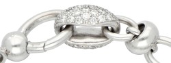 Pomellato 18K witgouden armband bezet met ca. 0.59 ct. diamanten