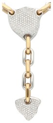 Rizit 18K bicolor gouden collier bezet met ca. 1.44 ct. diamanten