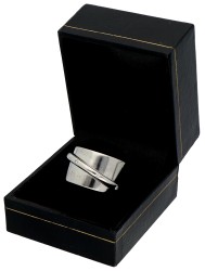 Dinh van 18K witgouden Ariane ring bezet met ca. 0.04 ct. diamanten