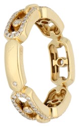 Messika 18K Move Link geelgouden ring bezet met ca. 0.48 ct. diamant