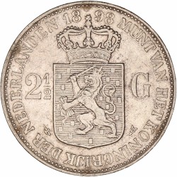 2½ Gulden Wilhelmina 1898. Zeer fraai -.