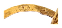 14K geelgouden antieke Nederlandse mutsenbellen / oorhangers