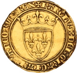 France. Kingdom. Charles VI. Ecu d'or. ND (1385). VF