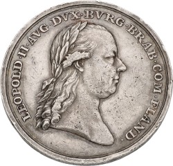 Belgium. Austrian Netherlands. 1791. Inaugeration of Leopold II. VF +