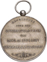 Nederland. ND. Beloningspenning aangeboden door de opperbevelhebber van de Land en Zeemacht generaal C.J. Snijders. VF
