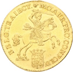 Gouden rijder van 14 gulden. Utrecht. 1751. XF