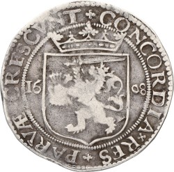 Nederlandse rijksdaalder. Friesland. 1608. VF