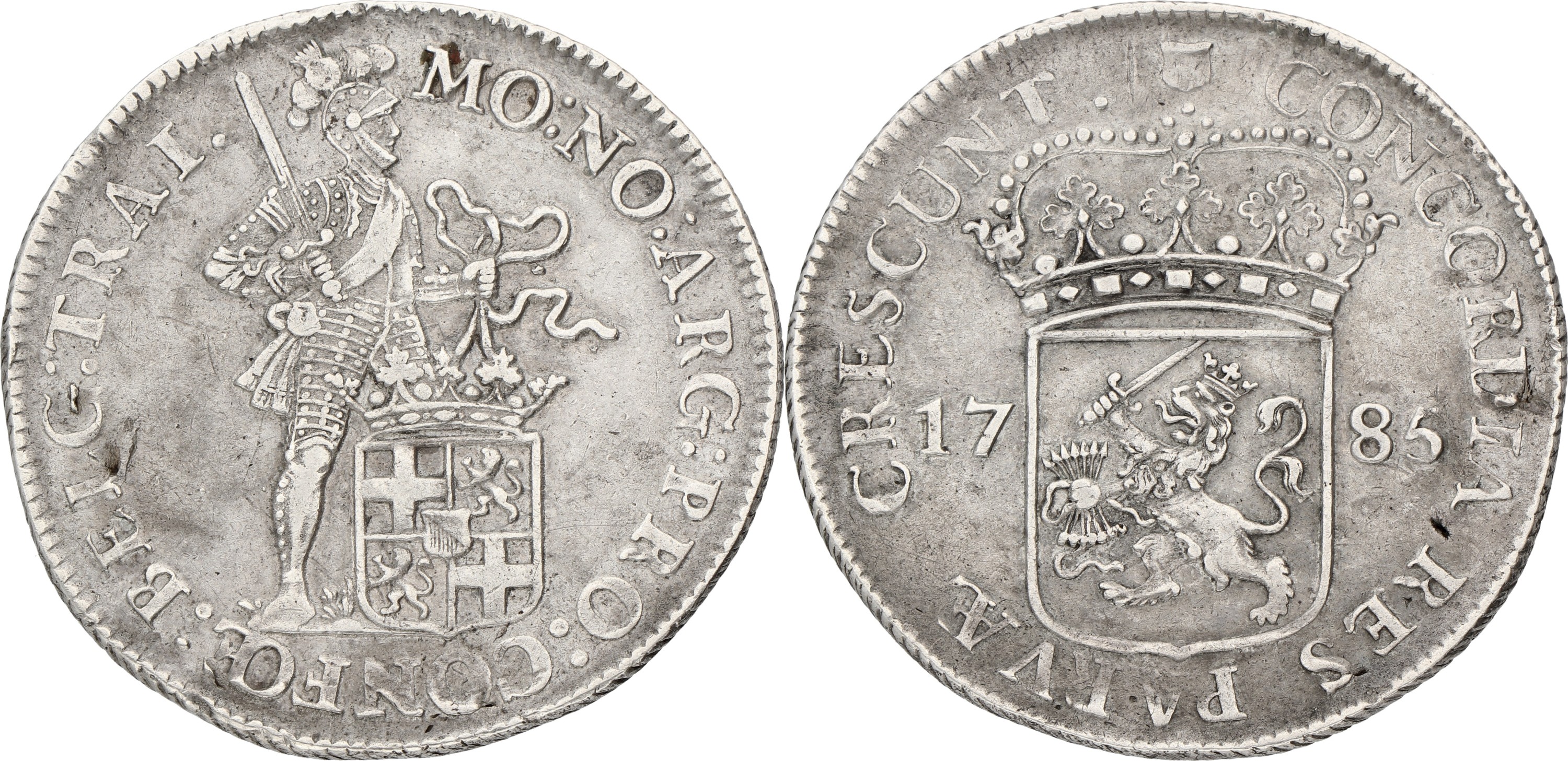 Zilveren dukaat. Utrecht. 1785. VF
