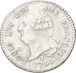 France. Limoges. Louis XVI. 30 Sols. 1791. XF