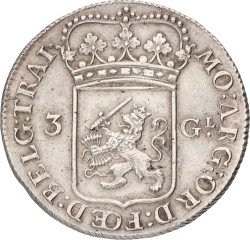 3 Gulden - generaliteits. Utrecht. 1793. VF