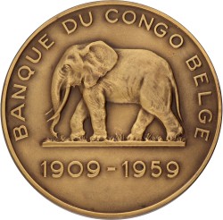 Congo. Belgian colony. 1959. 50th anniversary of the Banque du Congo Belge. UNC