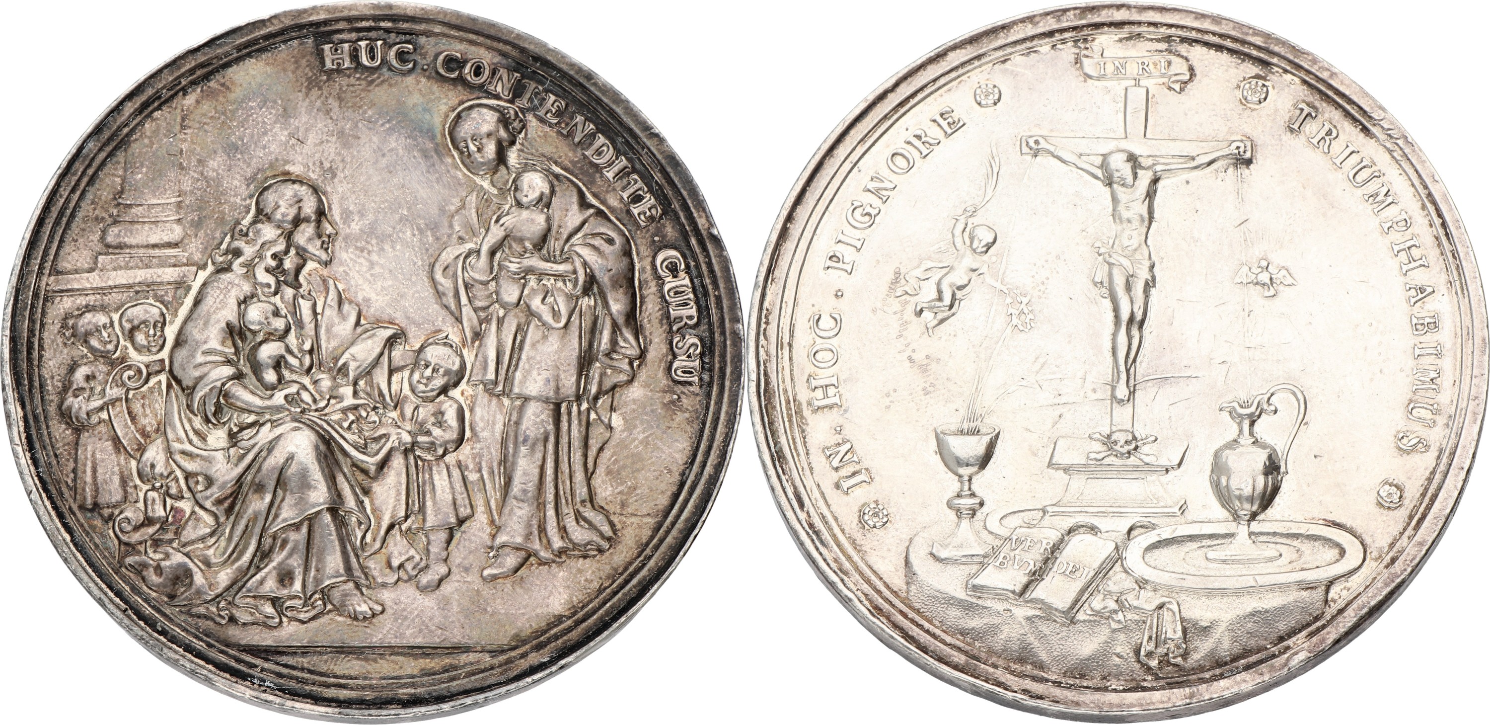 Goudwisselkantoor auction: Germany. Communion medal - Given to Dem Enkel, D. 14. März 1852. VF +