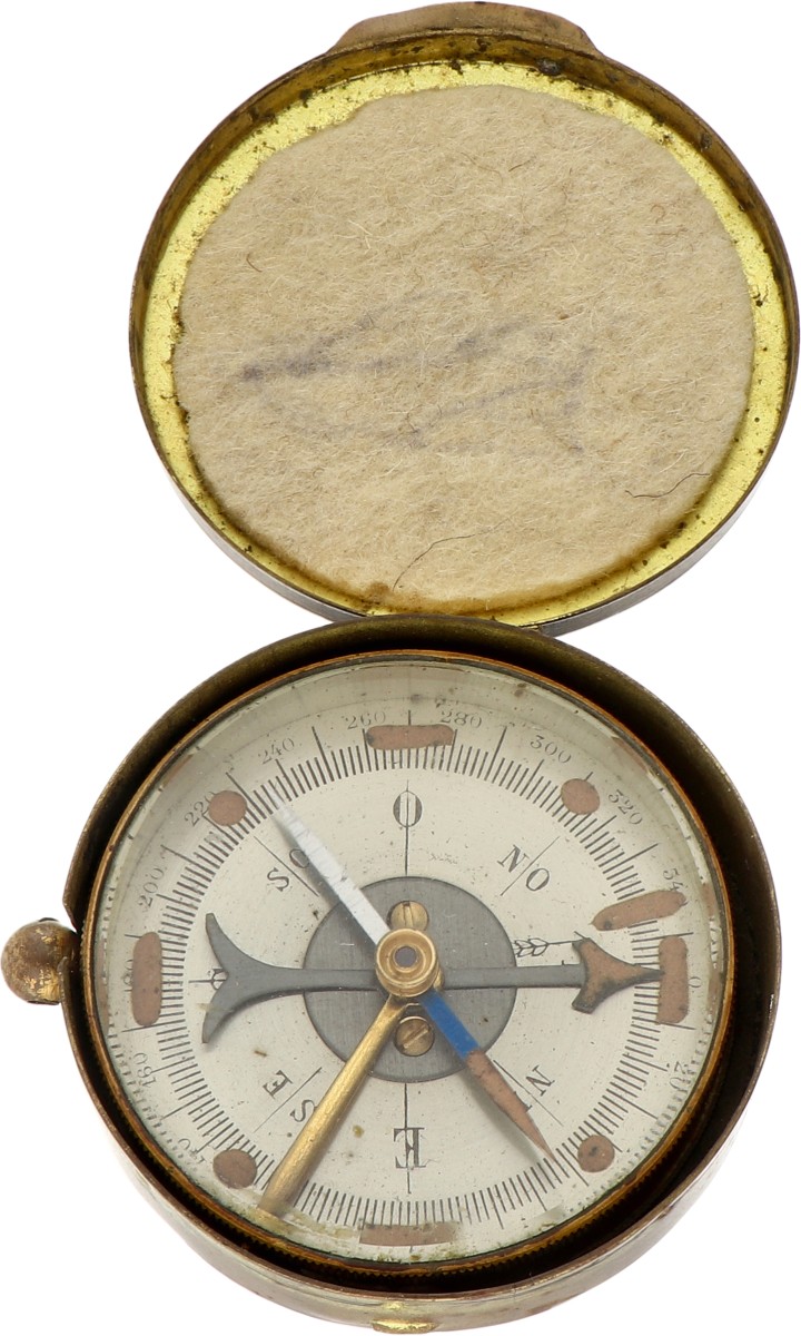 Goudwisselkantoor auction: Belgium. 20th century. Compass in casing - Armee Belge, ABN 1/15782. Good quality