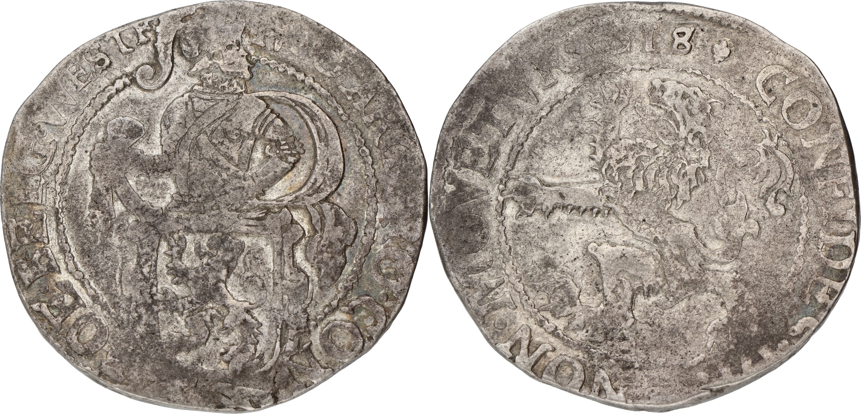 Leeuwendaalder op generaliteitsvoet. West-Friesland. 1618. F
