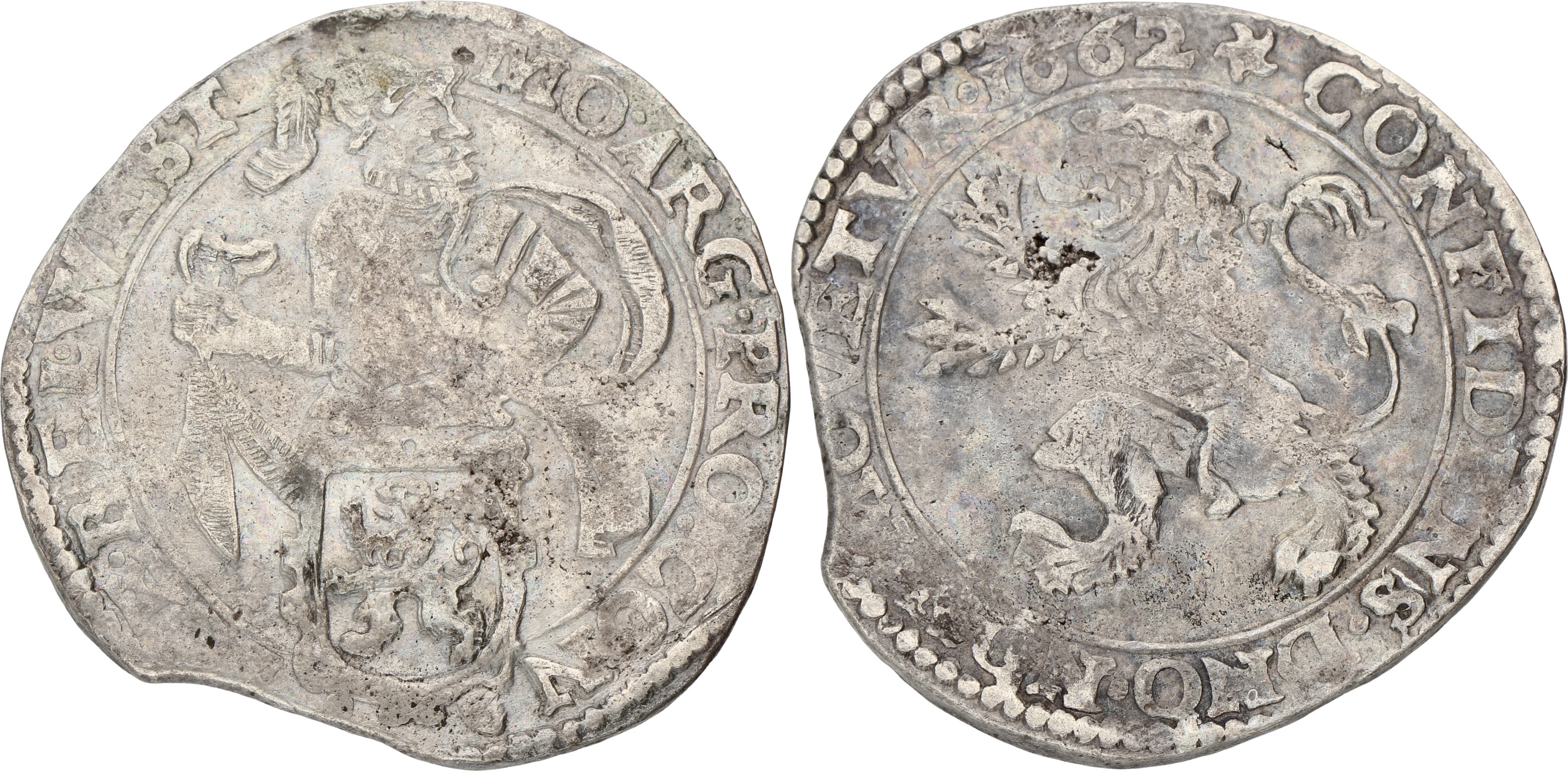 Leeuwendaalder op generaliteitsvoet. West-Friesland. 1662. VF