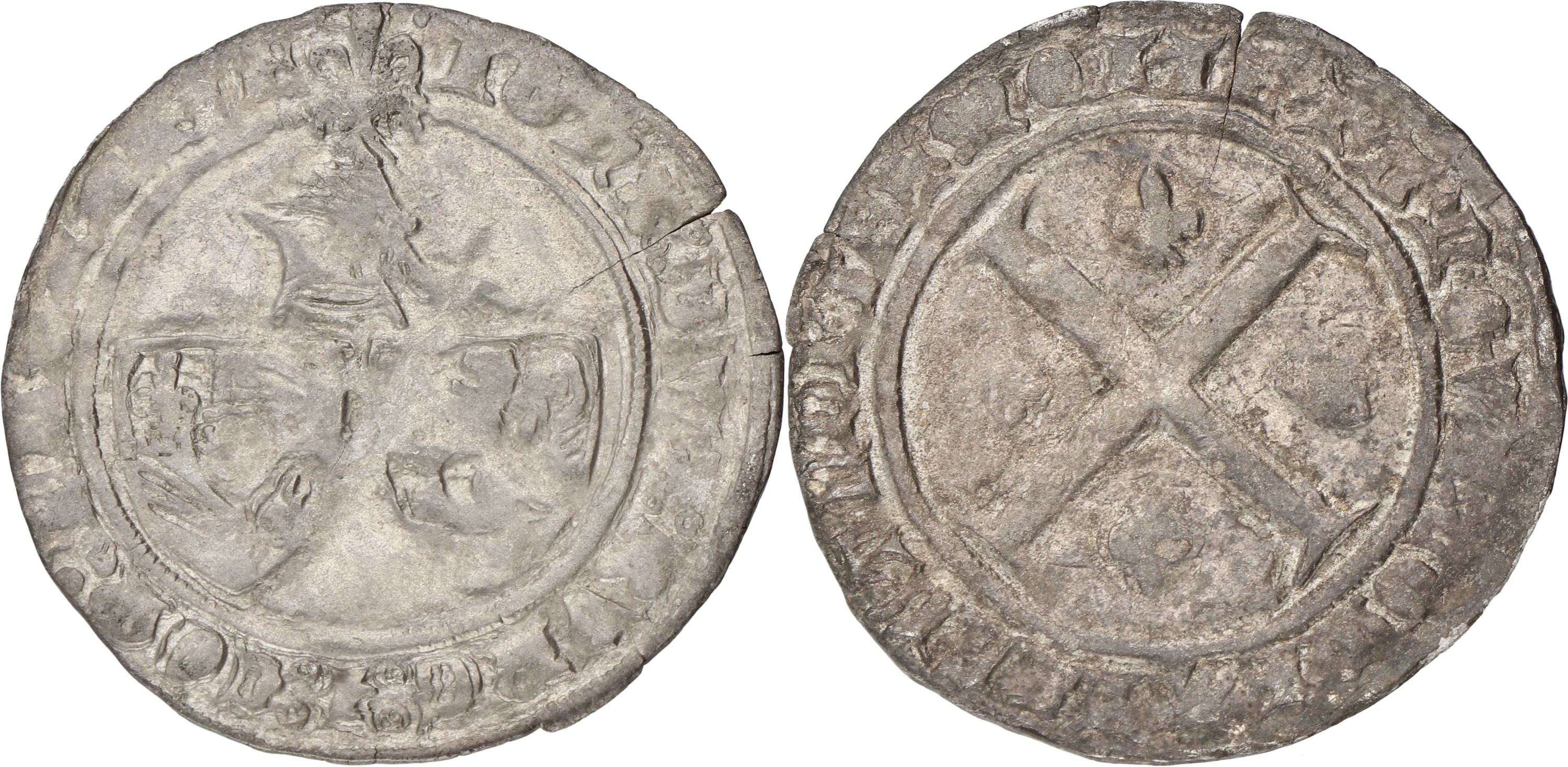 Groot of Braspenning. Vlaanderen. Jan zonder Vrees. ND (1404 - 1419). VF