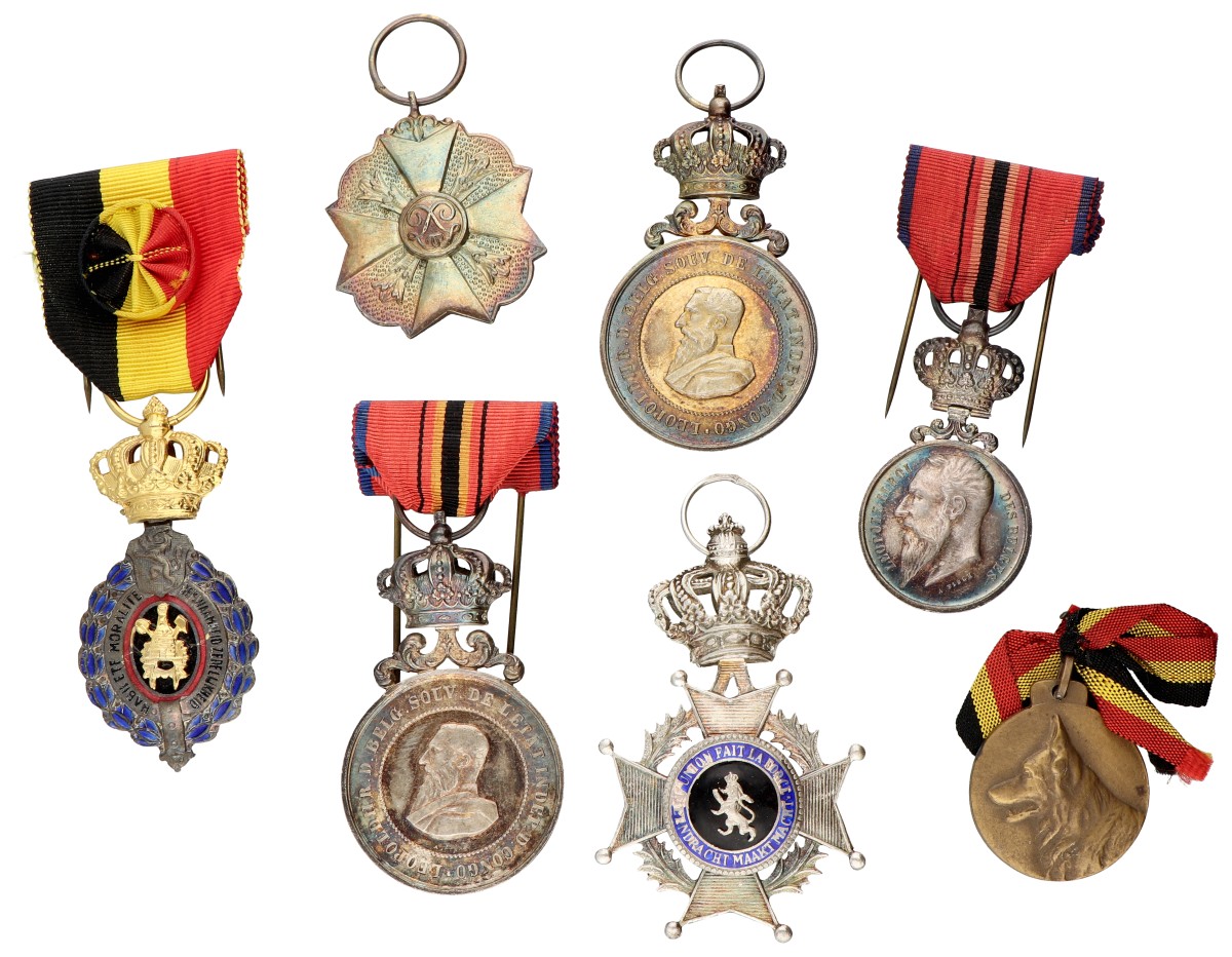 Goudwisselkantoor auction: Belgium. 20th century. Lot (7) Civic medals
