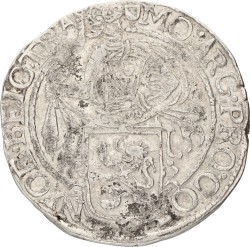 Leeuwendaalder op generaliteitsvoet. Utrecht. 1645 gekroonde leeuw & kruis op schoft. VF