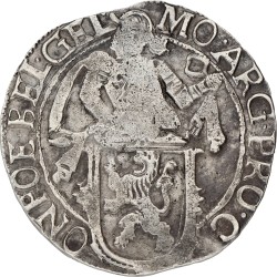 Leeuwendaalder op generaliteitsvoet - Square above hand. Gelderland. 1648. VF